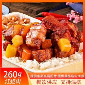 冷冻外卖简餐盖浇饭菜肴包红烧肉260g