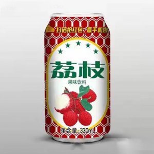 崂金泉荔枝果味饮料330ml