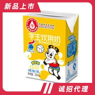 百菲学生饮用奶学生奶调制乳麦香味200ml
