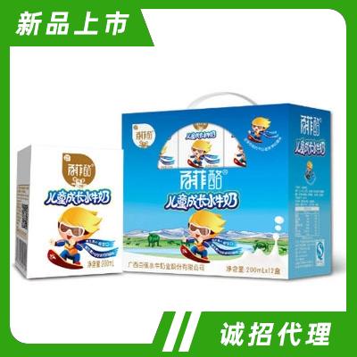 百菲儿童成长牛奶200ml×12盒