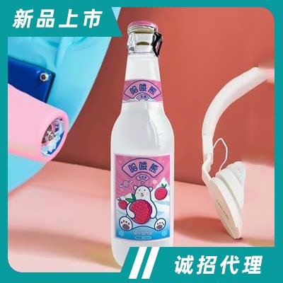 哈喽熊荔枝味果汁型汽水330ml