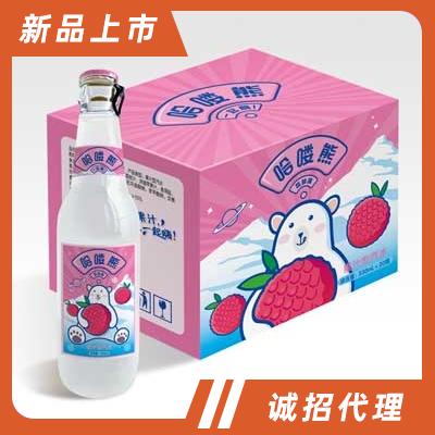 哈喽熊荔枝味果汁型汽水330mlX20瓶