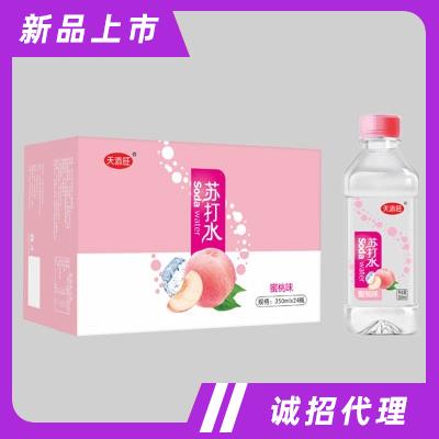 天添旺苏打水蜜桃味350mlX24