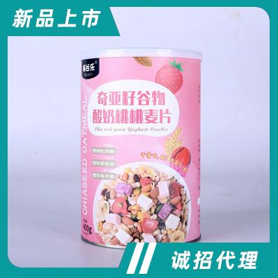 稀谷乐奇亚籽谷物酸奶桃桃麦片干吃烘焙即食代餐麦片400g招商