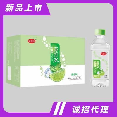 天添旺苏打水青柠味350mlX24