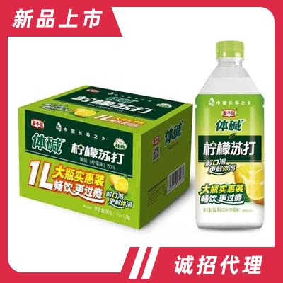 栗子园体碱柠檬苏打1LX12