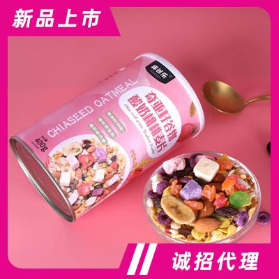 稀谷乐奇亚籽谷物酸奶桃桃麦片干吃烘焙即食代餐麦片400g
