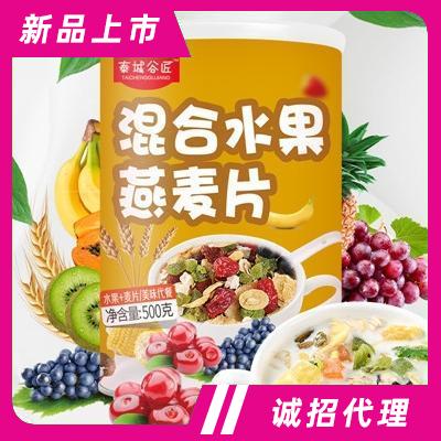 泰城谷匠混合水果燕麦片代工冲调麦片一件代发500g