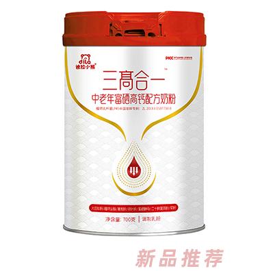 迪拉小熊三髙合一中老年富硒高钙配方奶粉