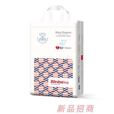 宾比唯芯畅吸系列婴儿纸尿裤-L码