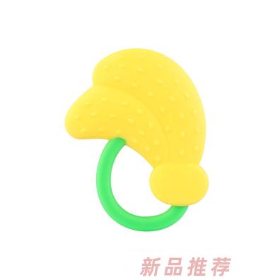 萌嘟嘟双色水果硅胶牙胶-香蕉