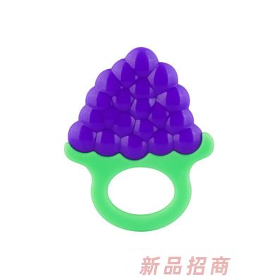 萌嘟嘟双色水果硅胶牙胶-葡萄