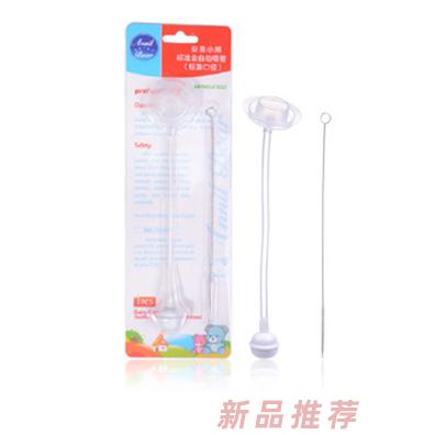 安奈小熊玻璃奶瓶吸管标口+吸管刷