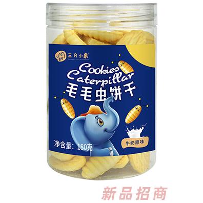 多可三只小象毛毛虫饼干 牛奶原味