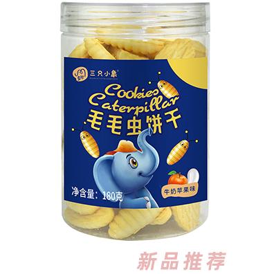 多可三只小象毛毛虫饼干 牛奶苹果味