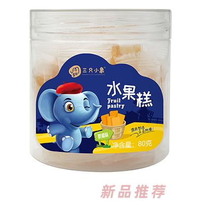 多可三只小象水果糕 脐橙味