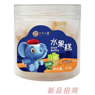 多可三只小象水果糕 猕猴桃味