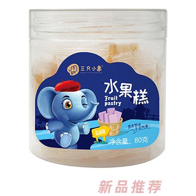 多可三只小象水果糕 蓝莓味