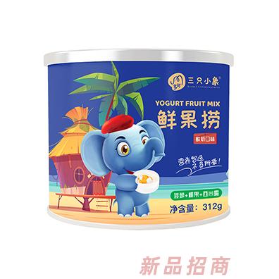 多可三只小象鲜果捞 菠萝