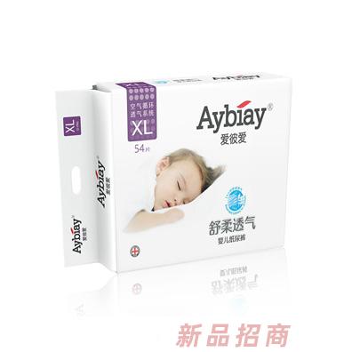 爱彼爱舒柔透气婴儿纸尿裤XL54片