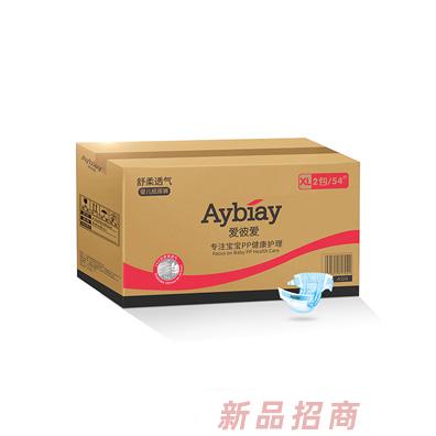 爱彼爱舒柔透气婴儿纸尿裤箱装XL