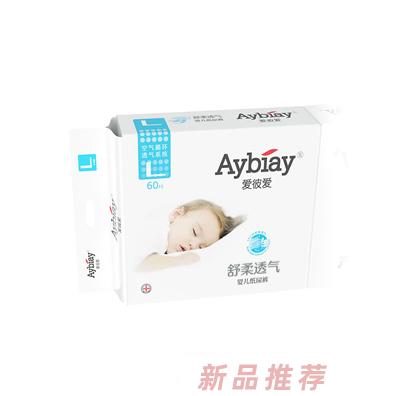 爱彼爱舒柔透气婴儿纸尿裤L60片