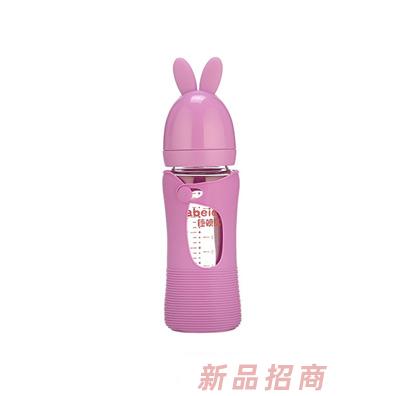 佳呗尔玻璃奶瓶紫色