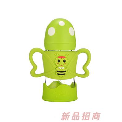 佳呗尔玻璃奶瓶绿色