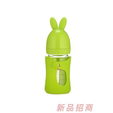 佳呗尔玻璃奶瓶绿色