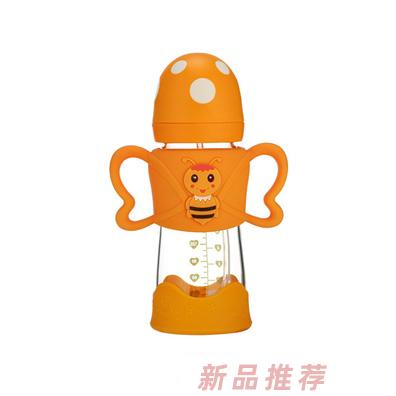 佳呗尔玻璃奶瓶橙色