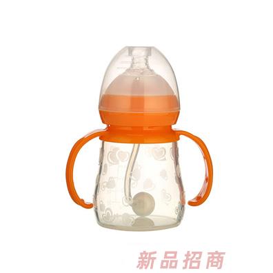 佳呗尔硅胶奶瓶橙色