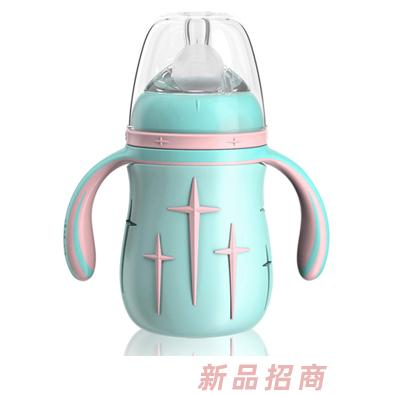 菲尼贝贝B8807臻悦悦吸硅胶套玻璃奶瓶-180ml