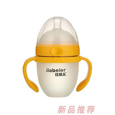 佳呗尔硅胶奶瓶橙色