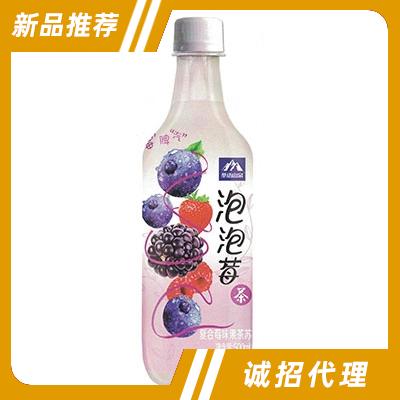 茶语山泉果茶苏打泡泡莓茶500ml
