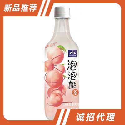 茶语山泉果茶苏打泡泡桃茶500ml