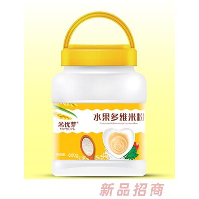 米优芽水果多维米粉通明桶装