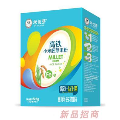 米优芽小米胚芽米粉-高铁+益生菌盒装