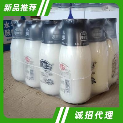 小甜牛发酵酸奶玻璃瓶原味320克X12瓶