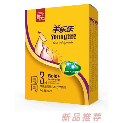 羊乐乐金益系列幼儿配方羊奶粉400g3段