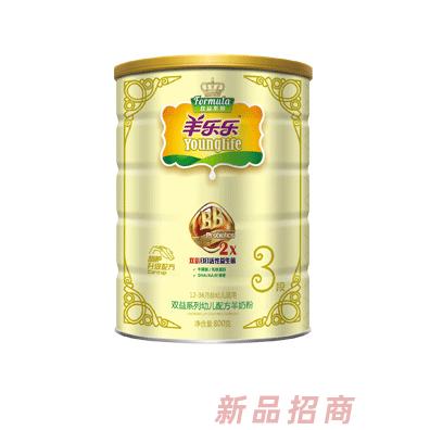 羊乐乐双益幼儿配方羊奶粉800g3段