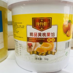 升升园精品黄桃果馅果酱5kg