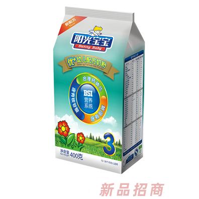阳光宝宝优+3段幼儿配方奶粉400克