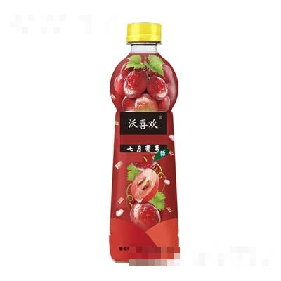 沃喜欢七月葡萄味汽水碳酸饮料招商450ml