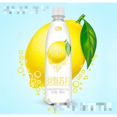 天下水坊泡泡苏打柠檬味苏打气泡水480ml
