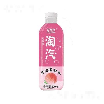佳佳红气泡苏打水白桃味500ml2022新品苏打气泡水夏季饮品招商