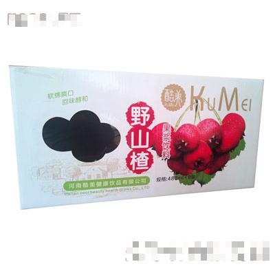 酷美480ml屋顶盒山楂汁礼盒