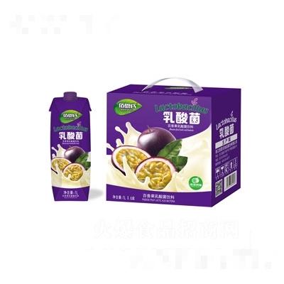 佰恩氏百香果味酸奶乳酸菌饮料1L×6