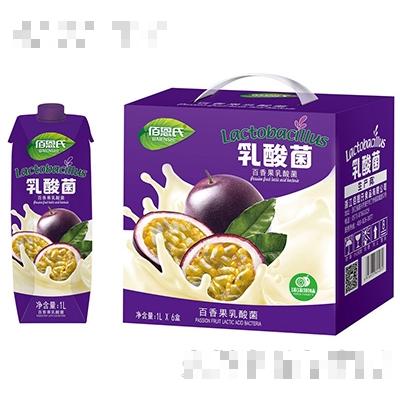 佰恩氏百香果乳酸菌饮料1Lx6盒