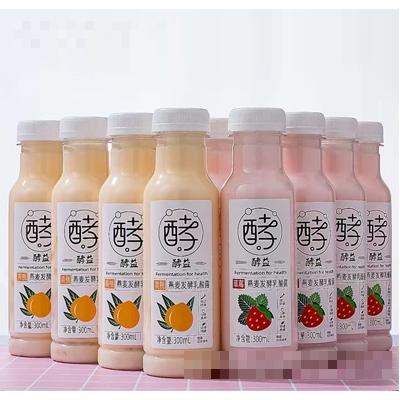 明畅黄桃+草莓燕麦发酵乳酸菌300ml