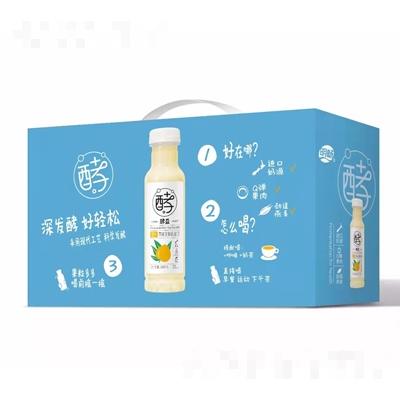 明畅黄桃燕麦发酵乳酸菌300ml箱装